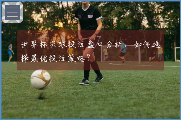 世界杯买球投注盘口分析，如何选择最优投注策略？