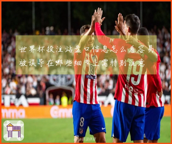 世界杯投注站盘口信息怎么看容易被误导在哪些细节上需特别注意